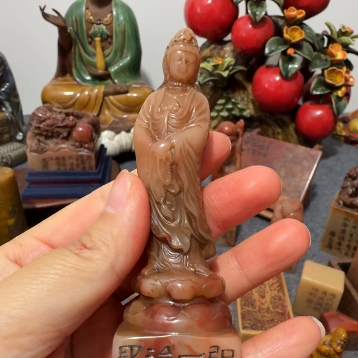 D***蔡石材手工艺品摆件