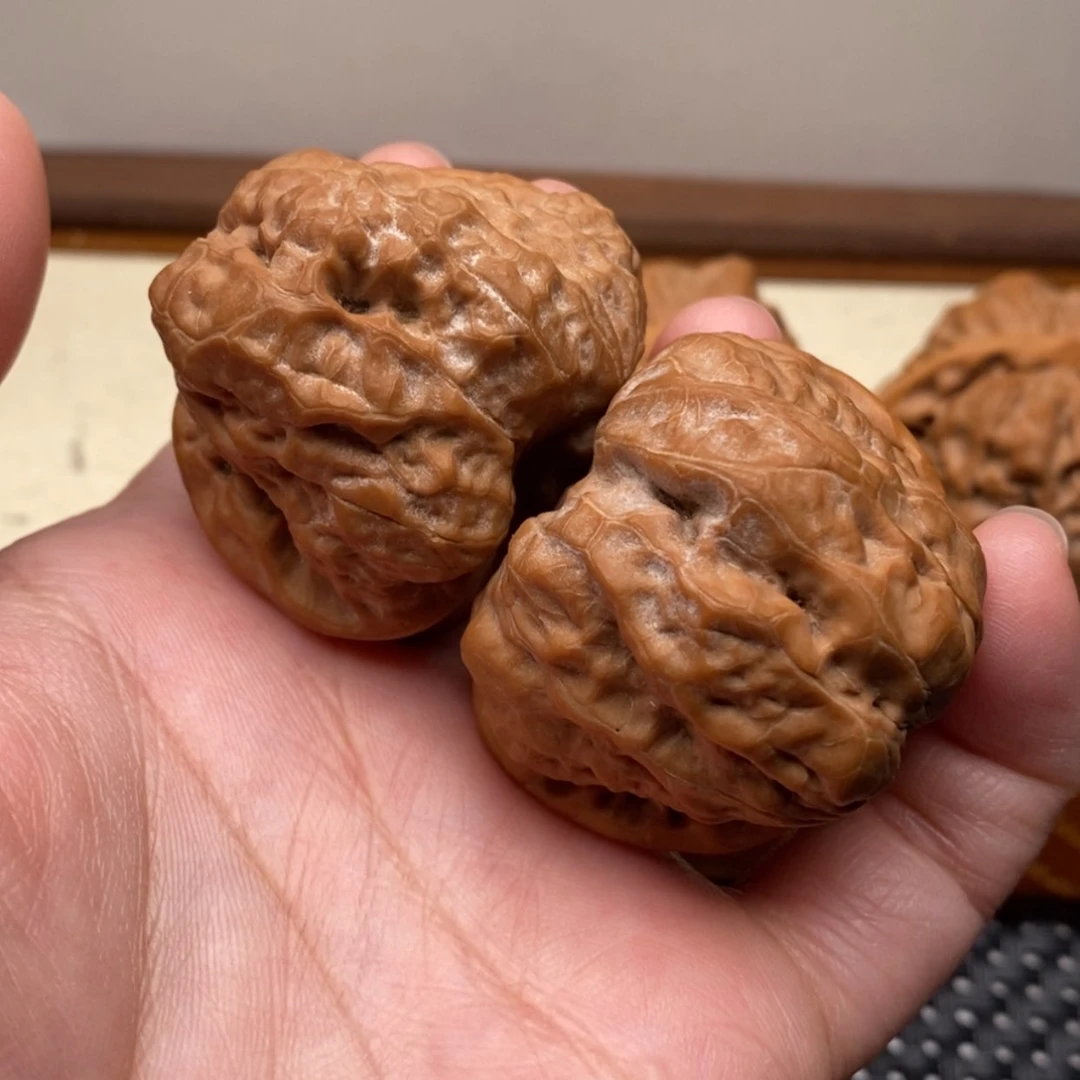 【闪购商品】把件文玩核桃开背蛙边41左右