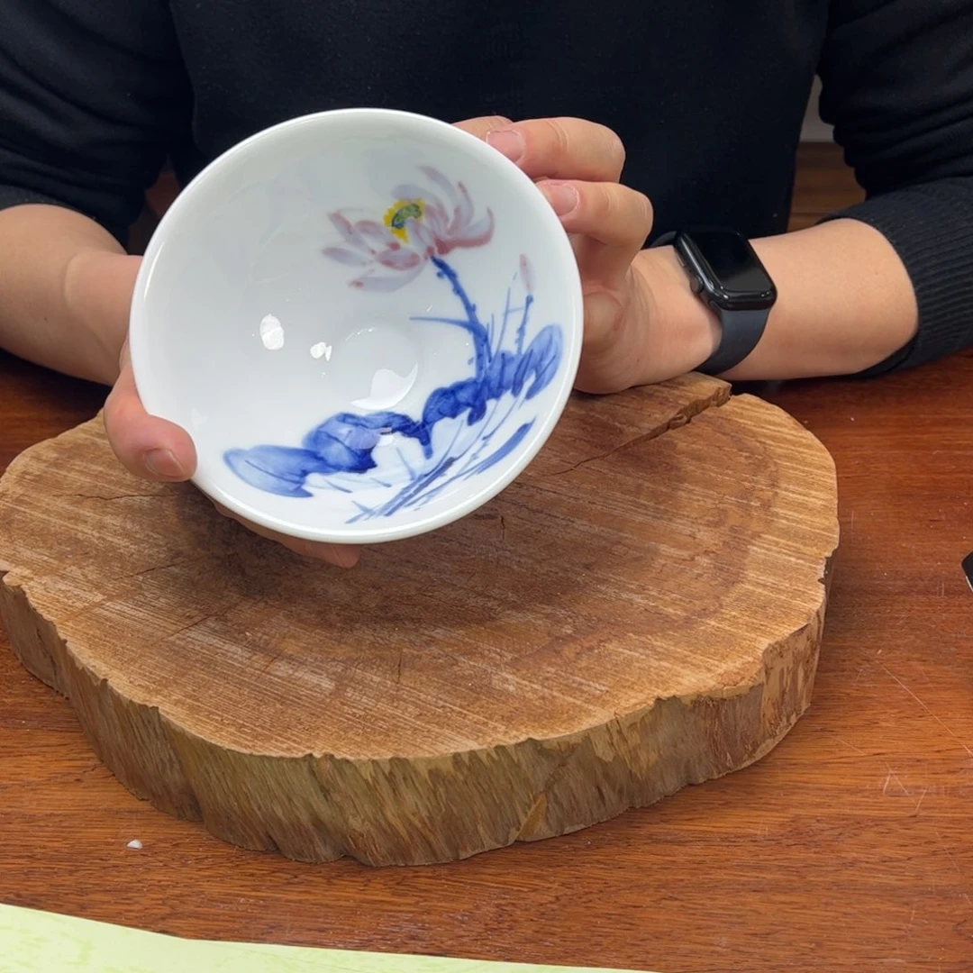 瓷片景德镇陶瓷手工手绘制作