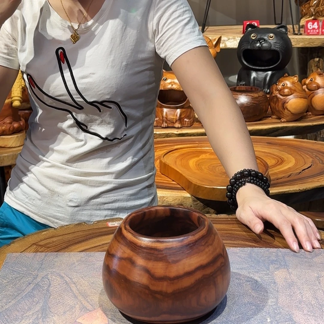 香樟木干泡摆件钵钵