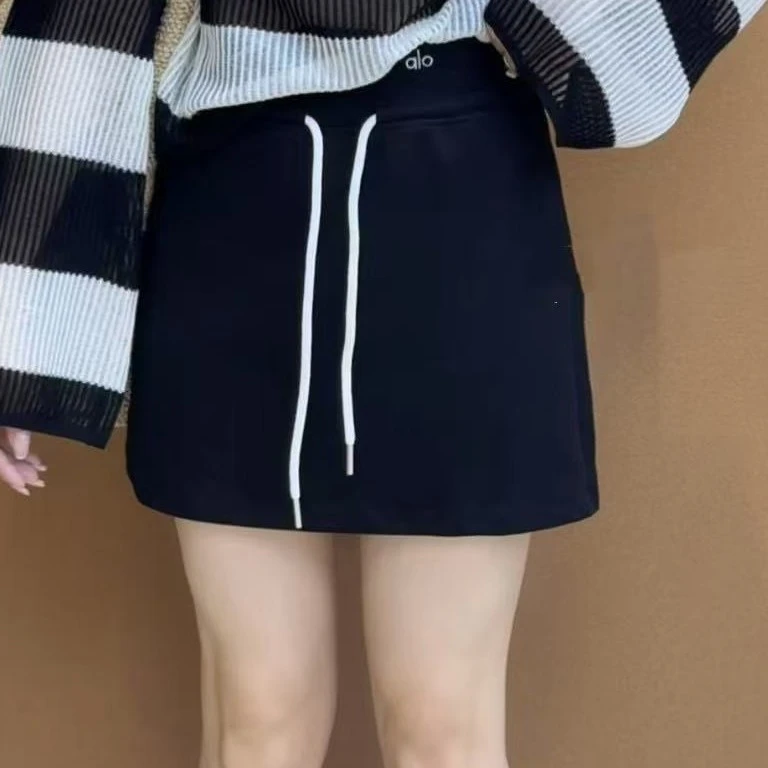 （龙女家）夏季小个子高腰显瘦百搭A字半身短裙