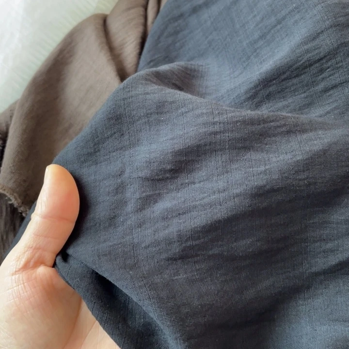 天丝（莱赛尔纤维）黑色棉麻2米