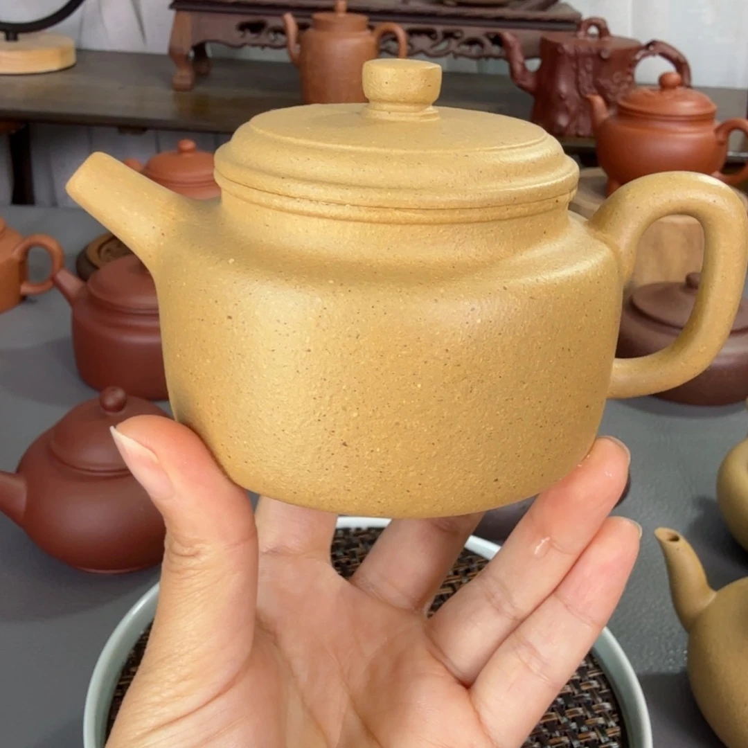 紫砂茶壶用****9紫砂壶170cc墨绿泥德中