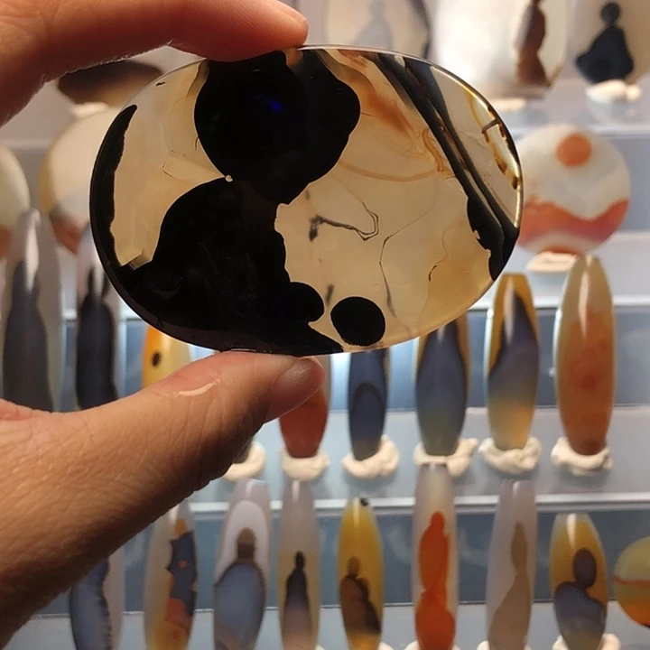 玛瑙/玉髓合金珠宝半成品190