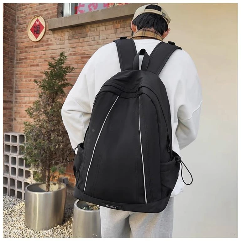 书包男初高中大学生休闲大容量双肩包简约百搭旅行包电脑包背包