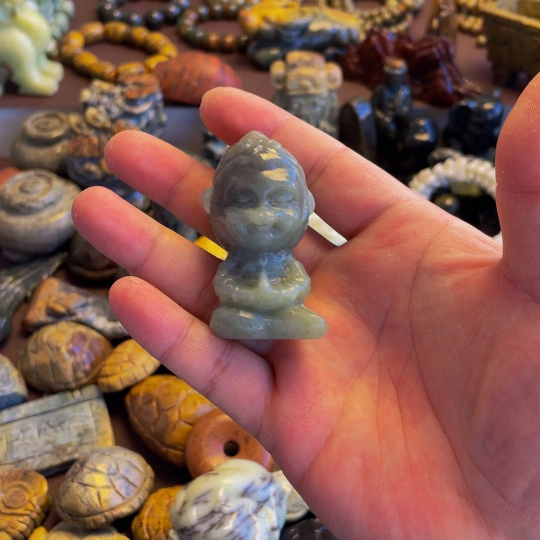 【闪购商品】未镶嵌岫岩河磨玉（透闪石质玉）挂件