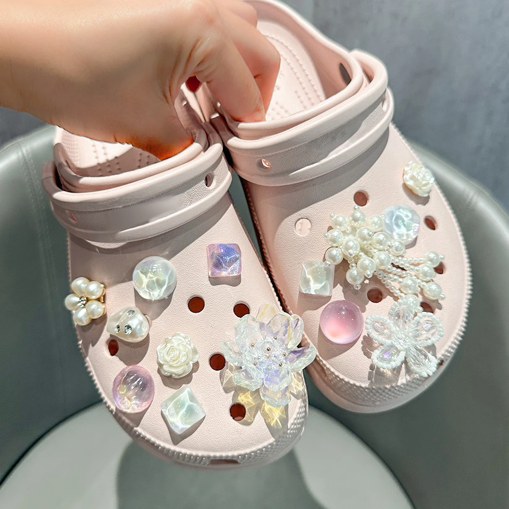 适配洞洞鞋配饰鞋花时尚百搭鞋扣高级感装饰配件卡扣金属