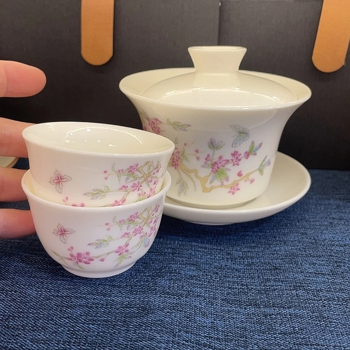 陶景德陶瓷盖碗茶具