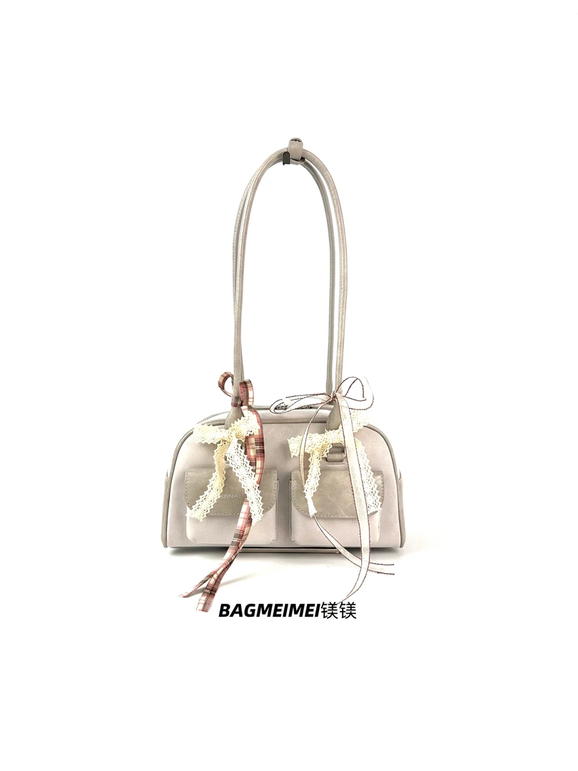 【镁镁皮具重磅系列】2985保龄球包枕头包甜美风贝壳包腋下包法棍包