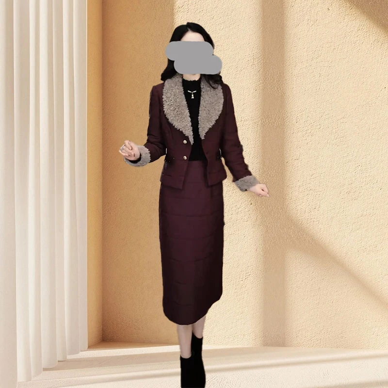 高端百搭气质秋冬新款时尚显瘦洋气外套休闲气质高级感两件套潮