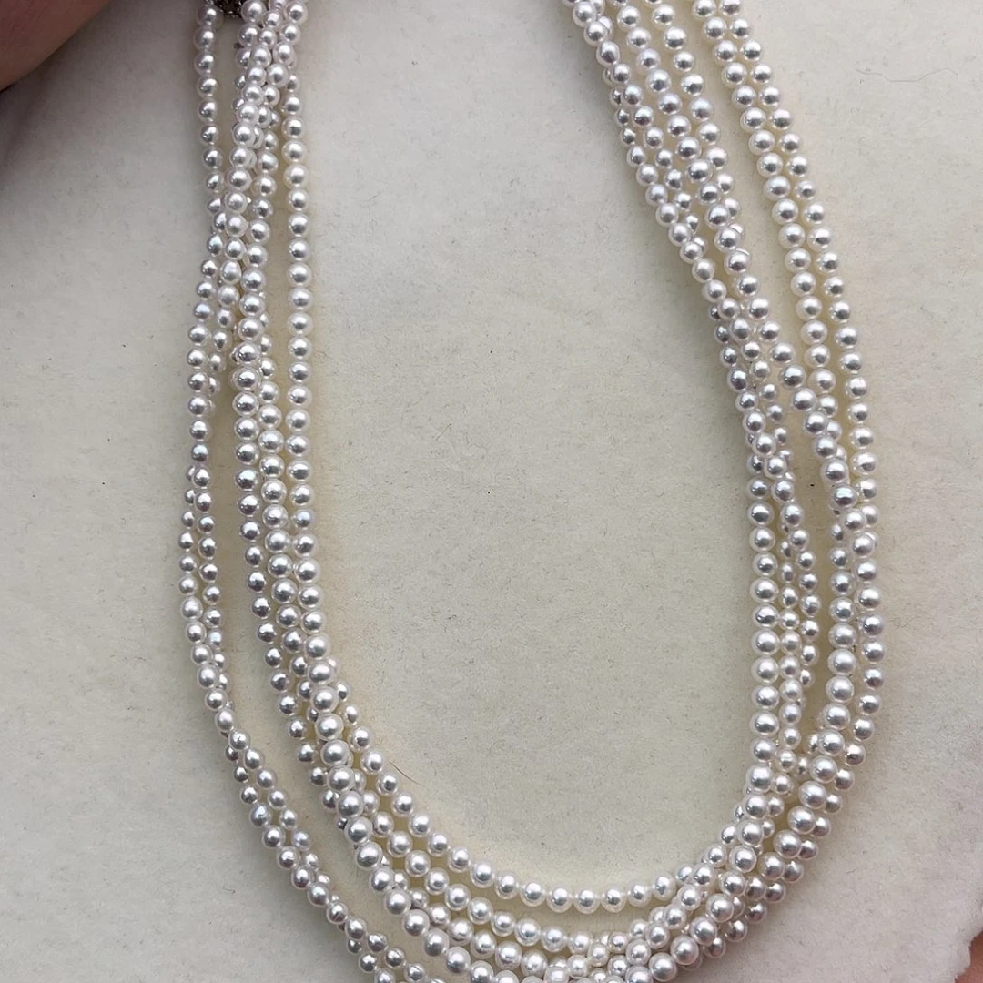 颈饰银S925镶嵌淡水珍珠多样性发一