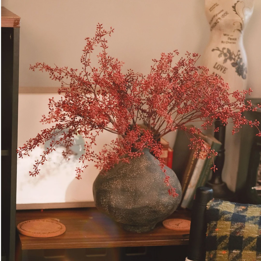 【小米果】永生花干花小米果年宵花单插搭配卧室客厅摆放简约风