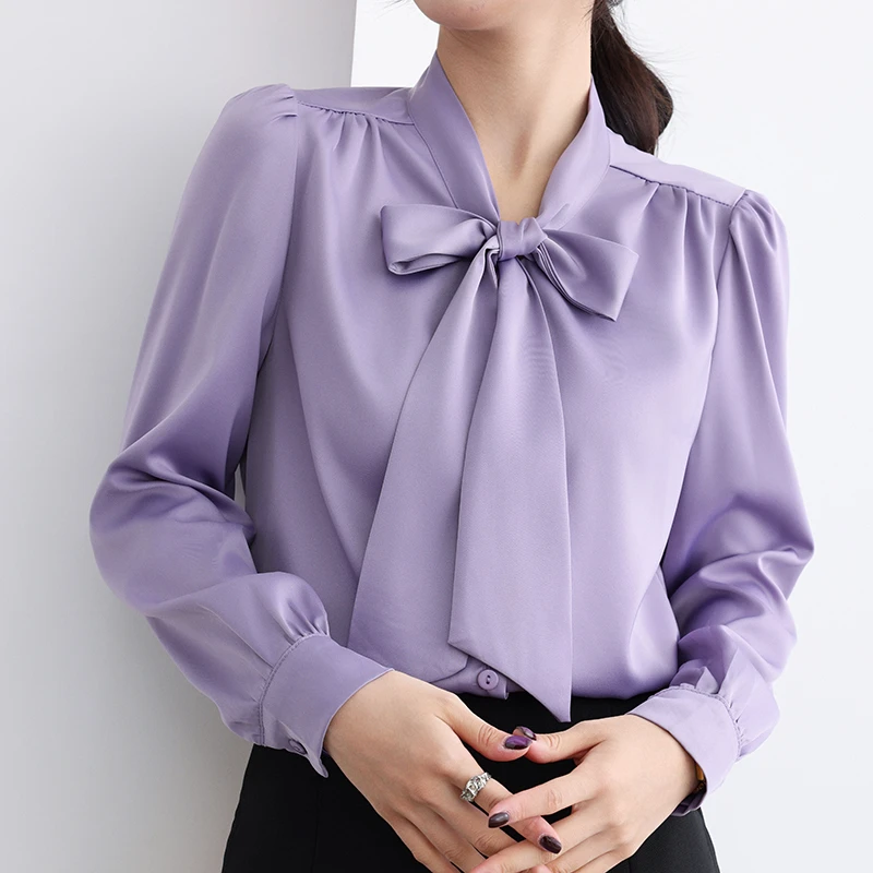 2025春季新款飘带精致时髦飘带上衣