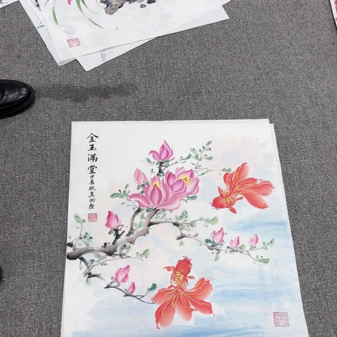 国画国画作品多次