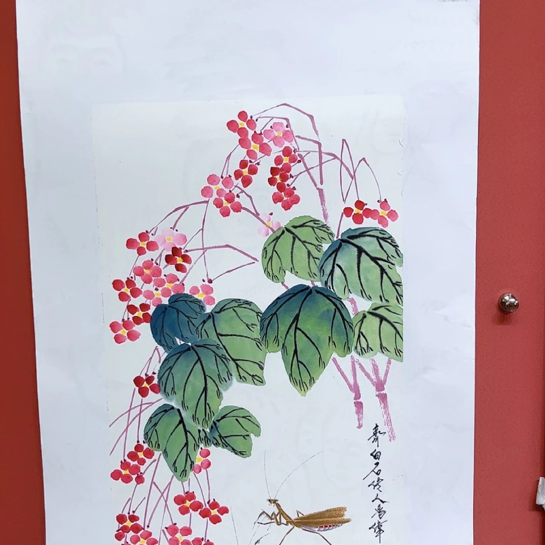 国画冯伟老师作品朵