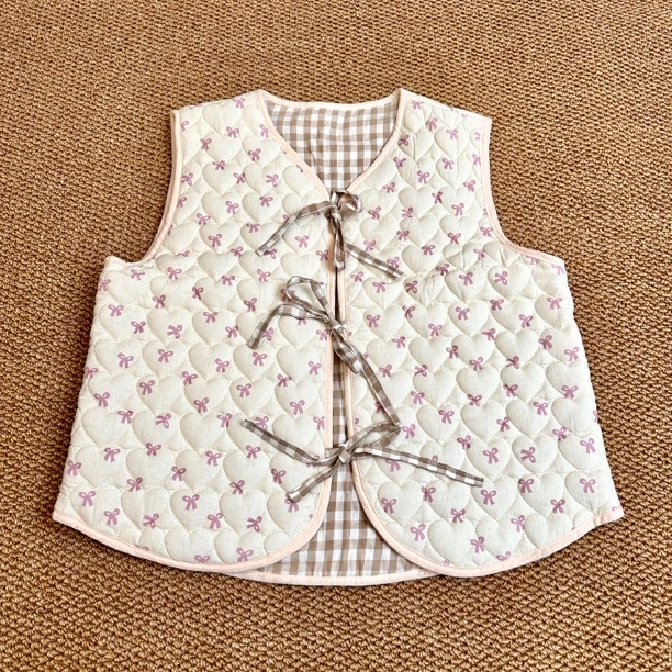 睡个好觉 三层绗棉马甲 新款睡衣女夹棉居家服可外穿保暖轻便亲肤