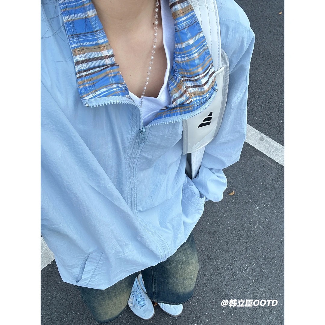 UPF50+冰川蓝情侣防晒衣男夏季新品户外旅行凉感夹克高倍防晒外套