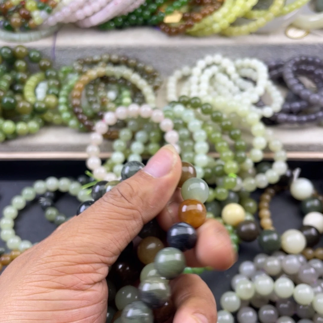 黑***瑞手链未镶嵌和田玉