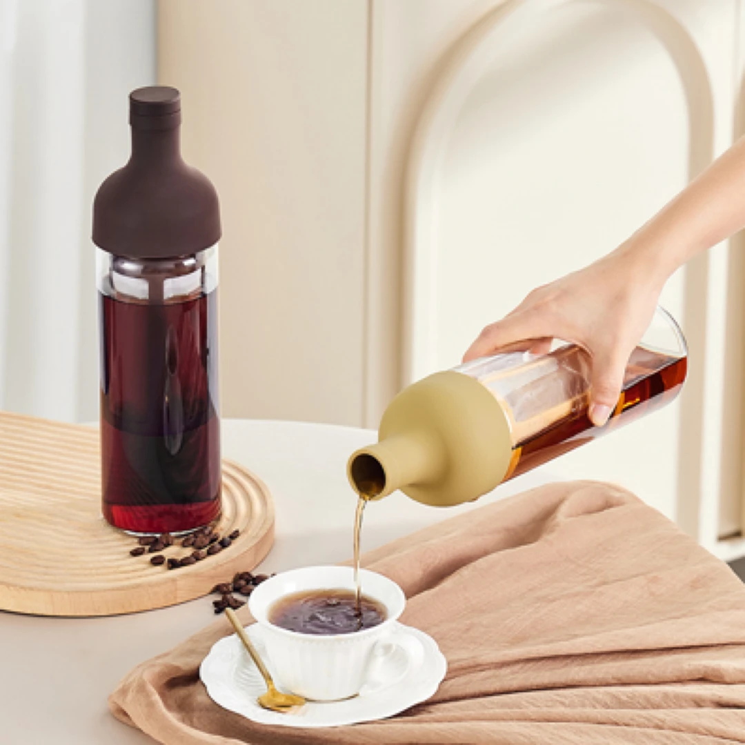 创意咖啡冷萃壶高硼硅玻璃家用冷萃瓶冷泡水果咖啡茶壶冷淬茶壶