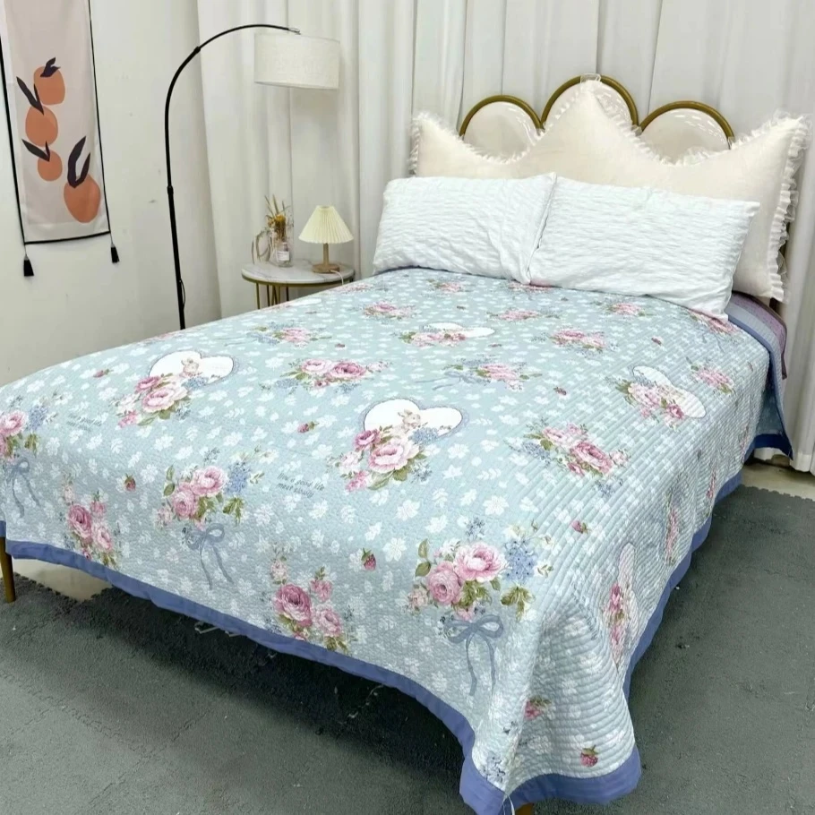 水洗棉床盖--雪莱200*230