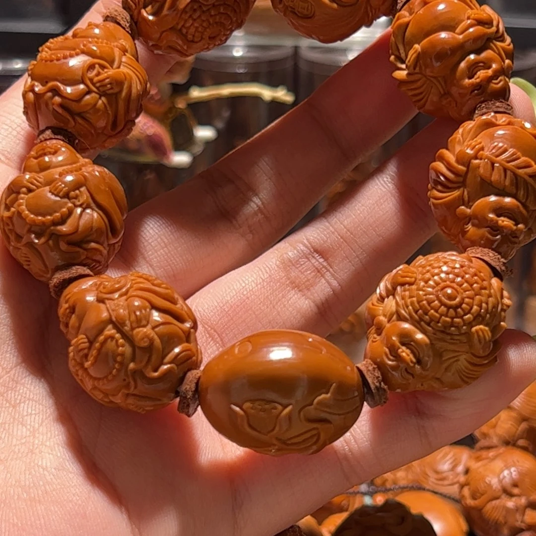 楠***橄榄核手串/手链弥勒