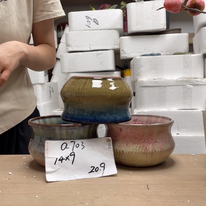 粗陶多肉花盆微瑕703