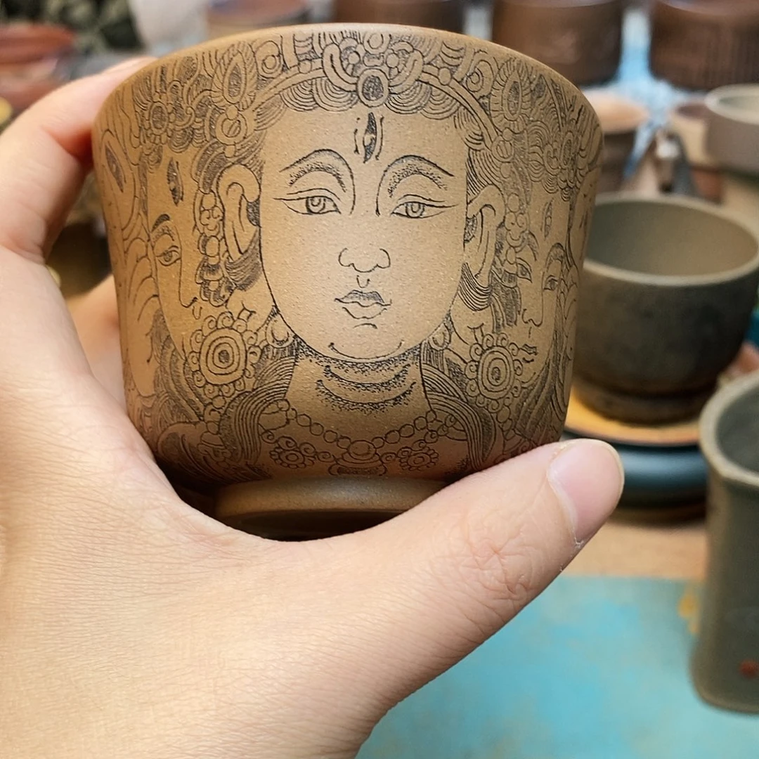 紫砂茶杯宜兴紫砂杯