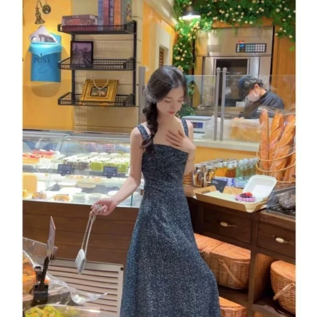 no退no换哥家夏季新款优雅碎花连衣裙