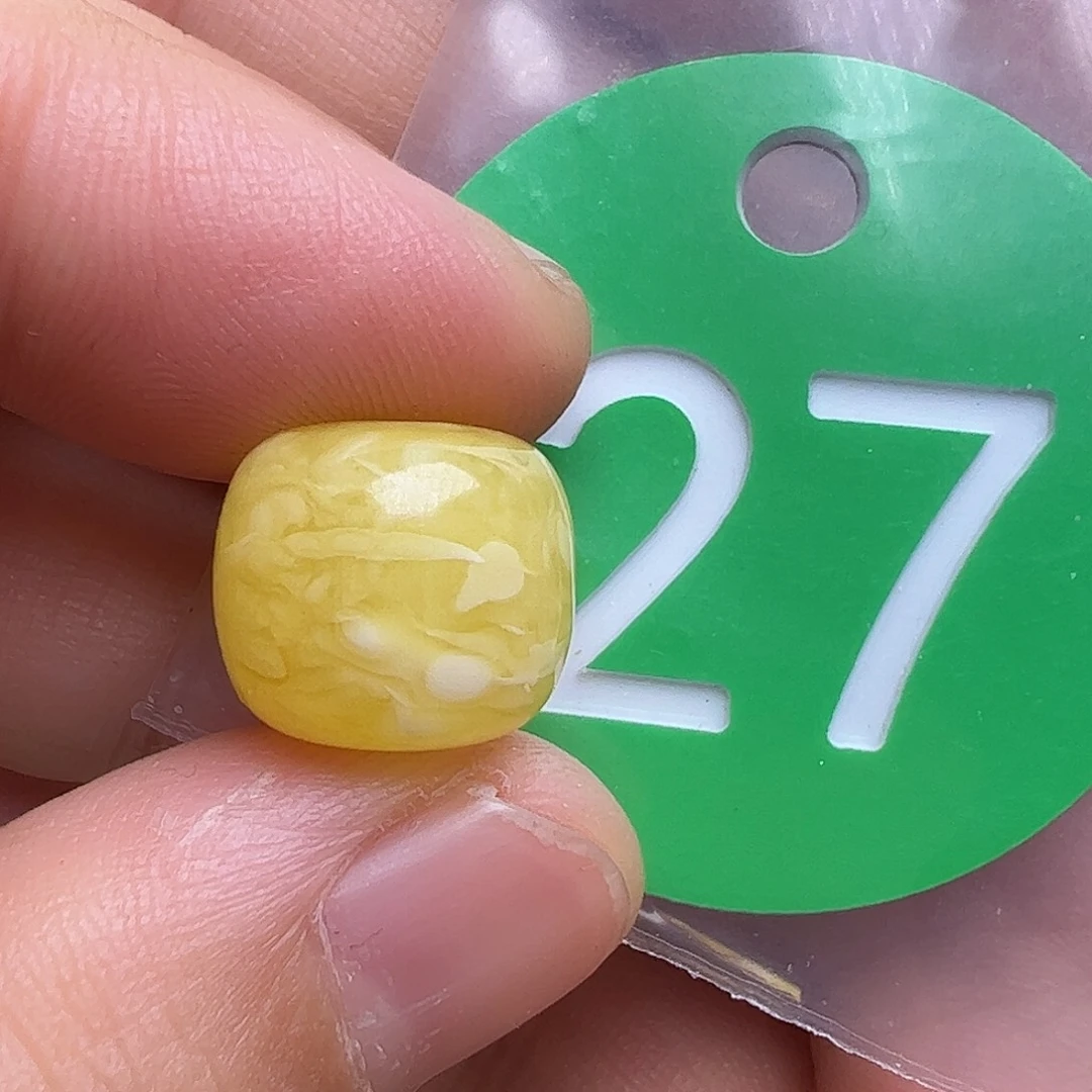 蜜蜡未镶嵌珠宝奇石12.5mm微瑕