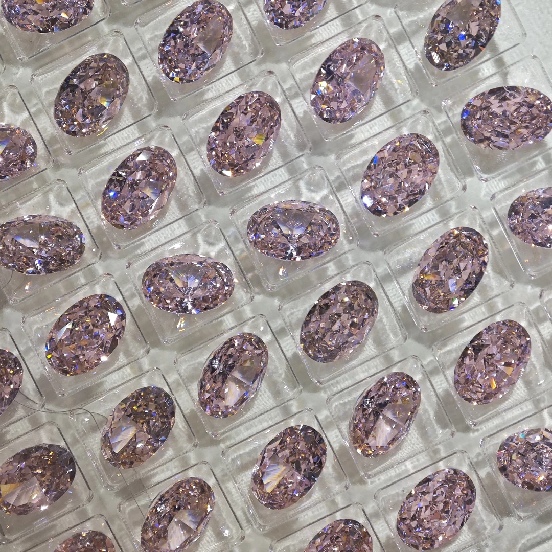 8*12鸽子蛋冰花切美甲饰品高碳锆石