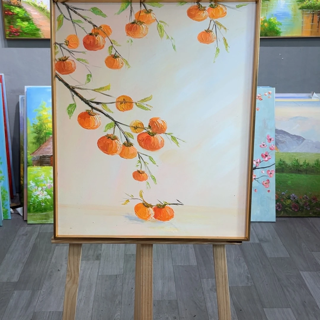 竖款50x60纯手工油画