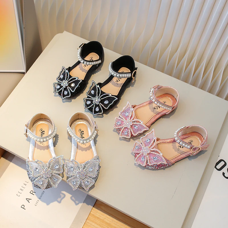 女童鞋子2025春秋新款软底公主宝宝皮鞋洋气小女孩表演鞋