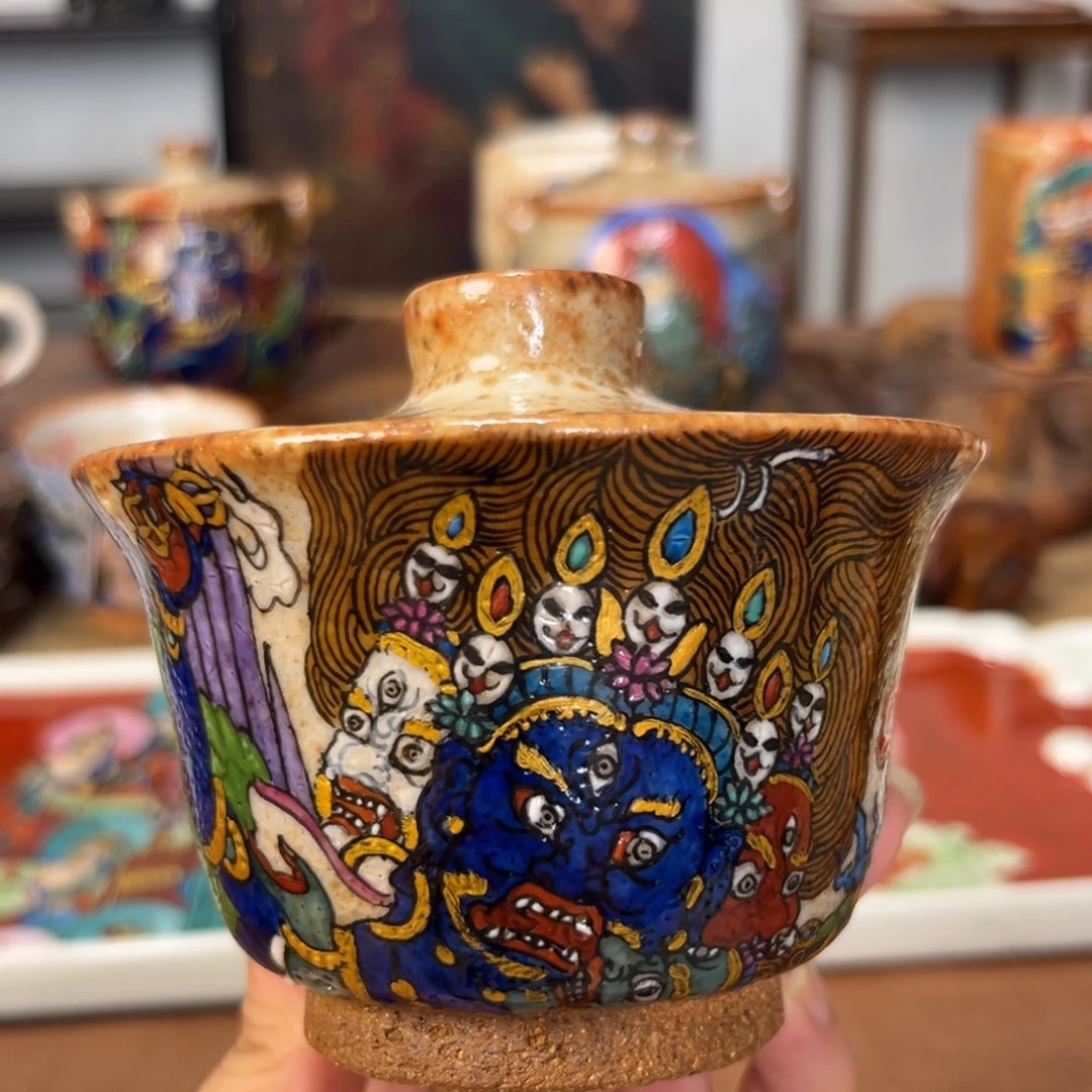 志野普巴金刚盖碗推荐