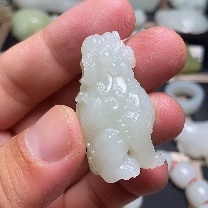 和田玉未镶嵌吊坠(不含链)