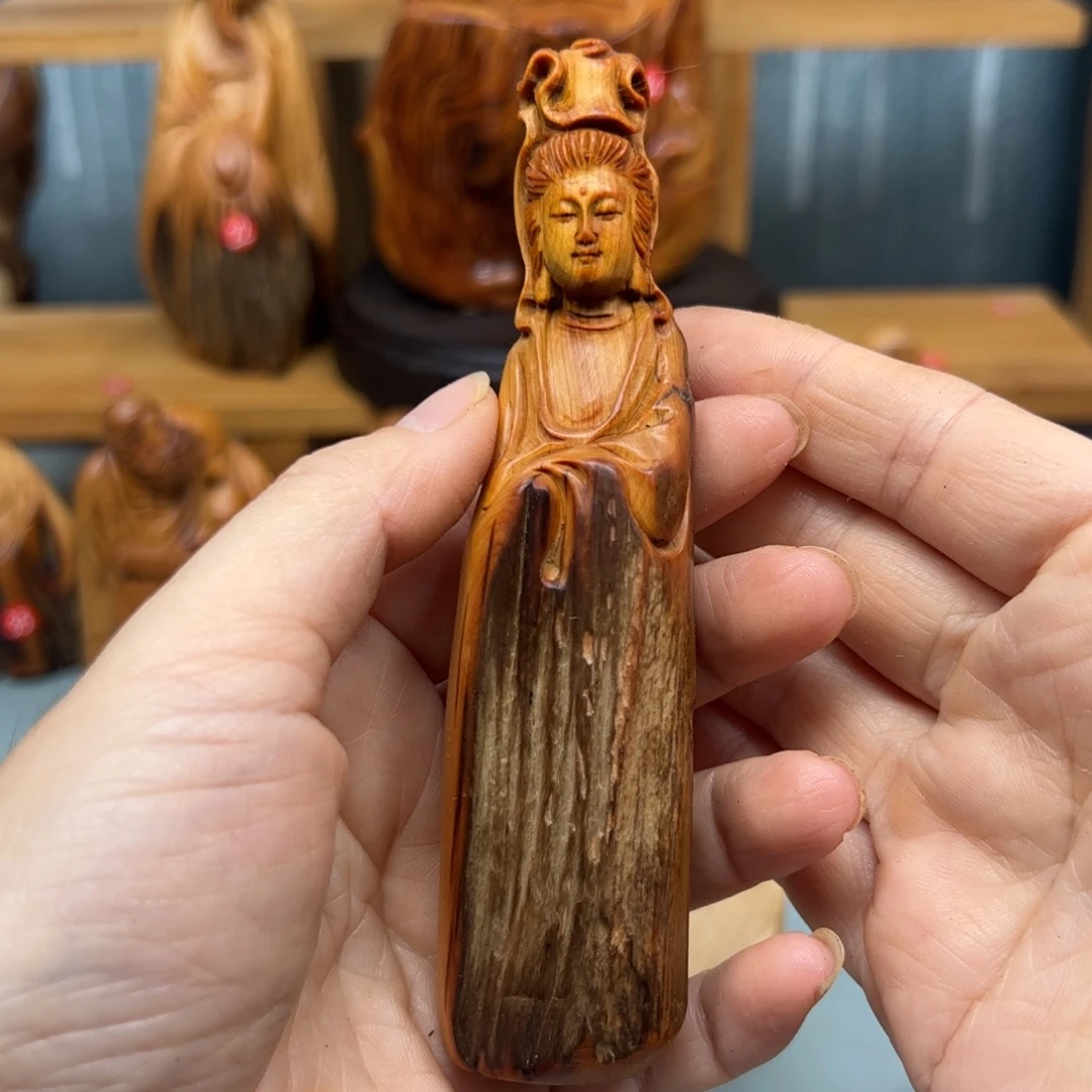 用***9柏木崖柏木摆件手把件，