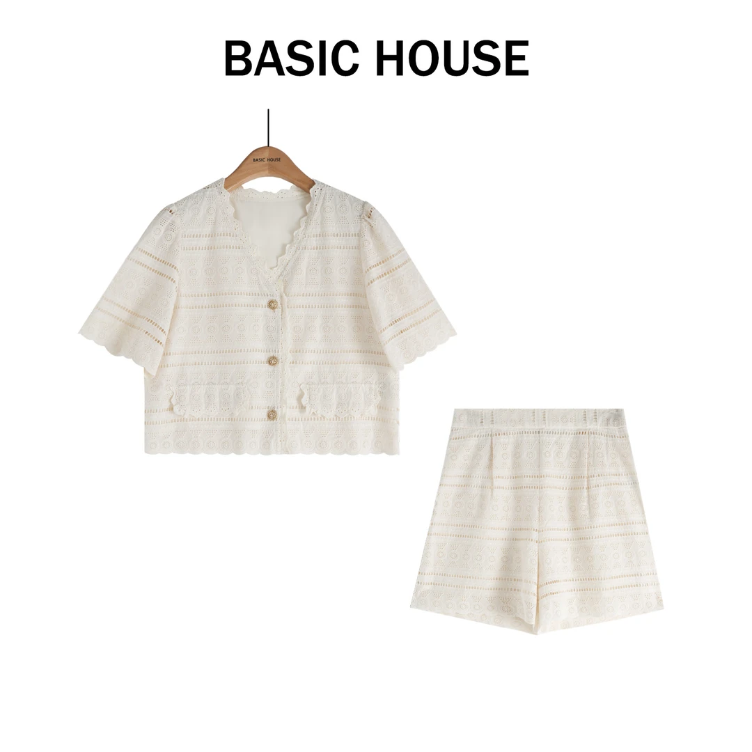 百家好Basic House小香风气质轻奢格纹休闲套装B1335B565J2