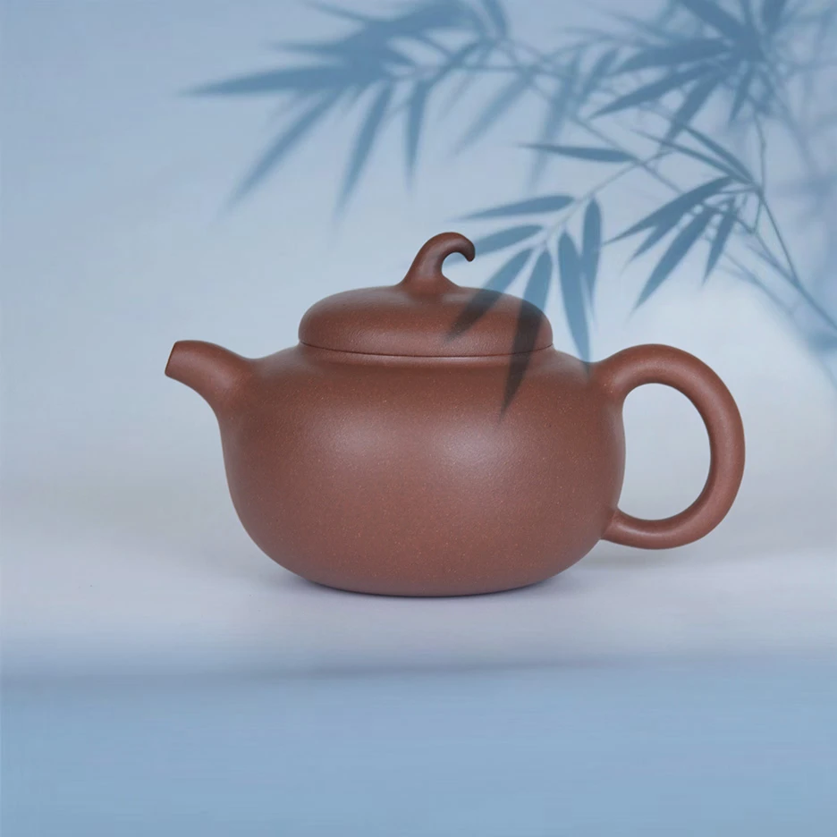 茄瓜壶，  泥料：底槽清，  半手工，  容量：250cc