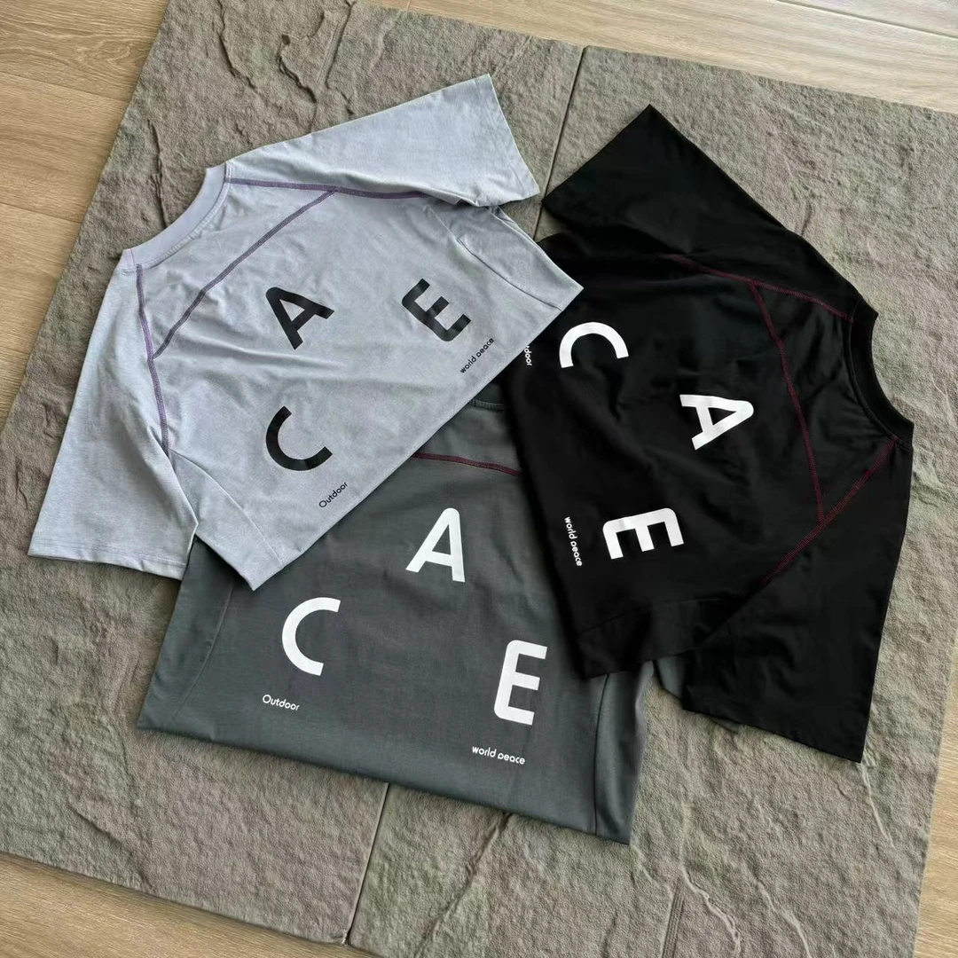 25夏季新款字母印花休闲简约百搭情侣款宽松OS男女圆领短袖T恤