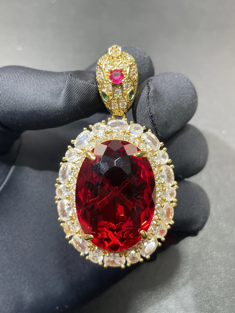 赠运费+证书 大克拉收藏级红宝石吊坠G136