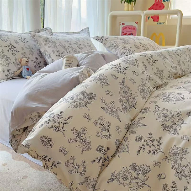 【孤品】100%全棉四件套斜纹纯棉床单被套学生三件套建议的慎拍