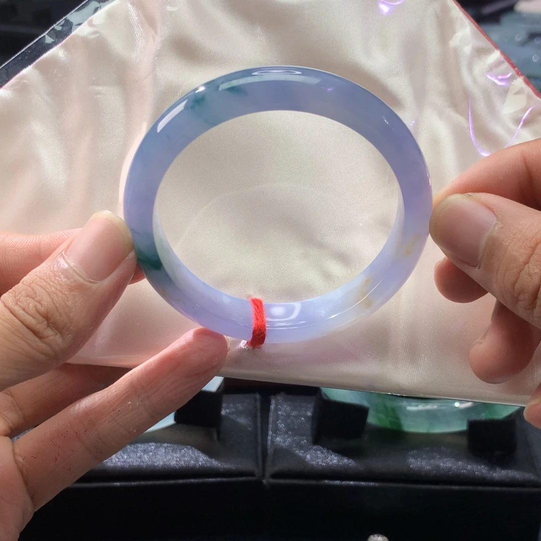 翡翠未镶嵌手镯正圈闪购22