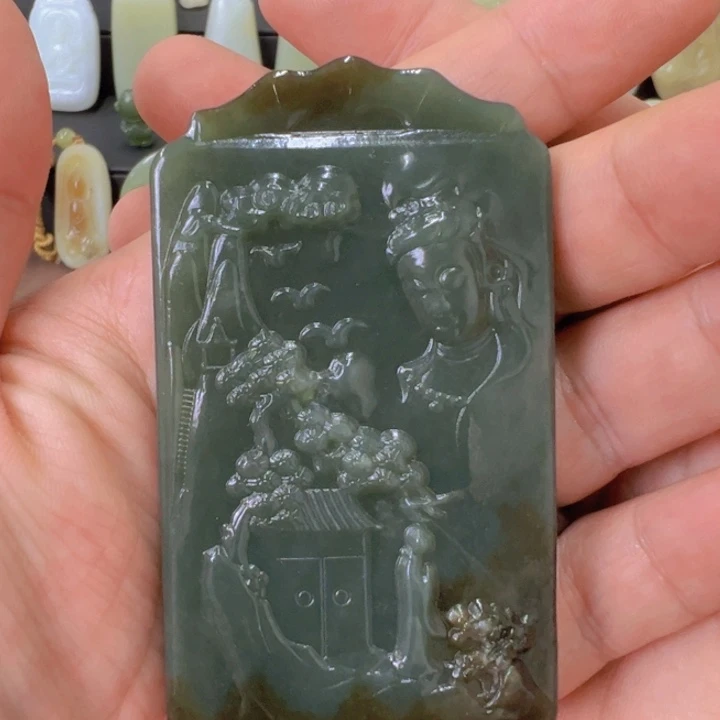 吊坠(不含链)未镶嵌和田玉