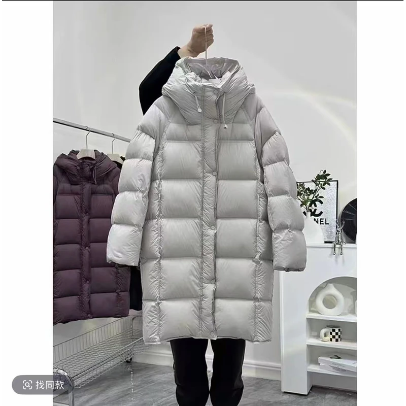 2025新款奢品泡芙长款A羽绒服女士定制时尚经典冬季长款羽绒服