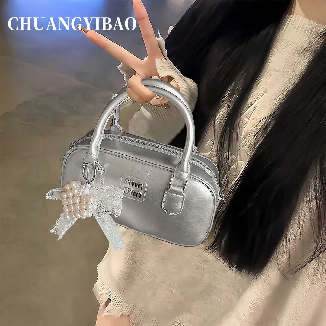 韩系洋气手提包2025设计师款同款潮流洋气小方包简约休闲斜挎包