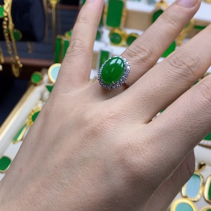 寒***星钛钢钛钢时尚椭圆戒指