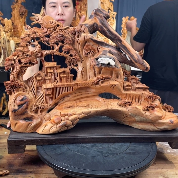 柏木（崖柏）山水倒流香送两盒香