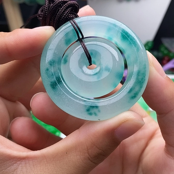 翡翠未镶嵌颈饰所见即所得 218