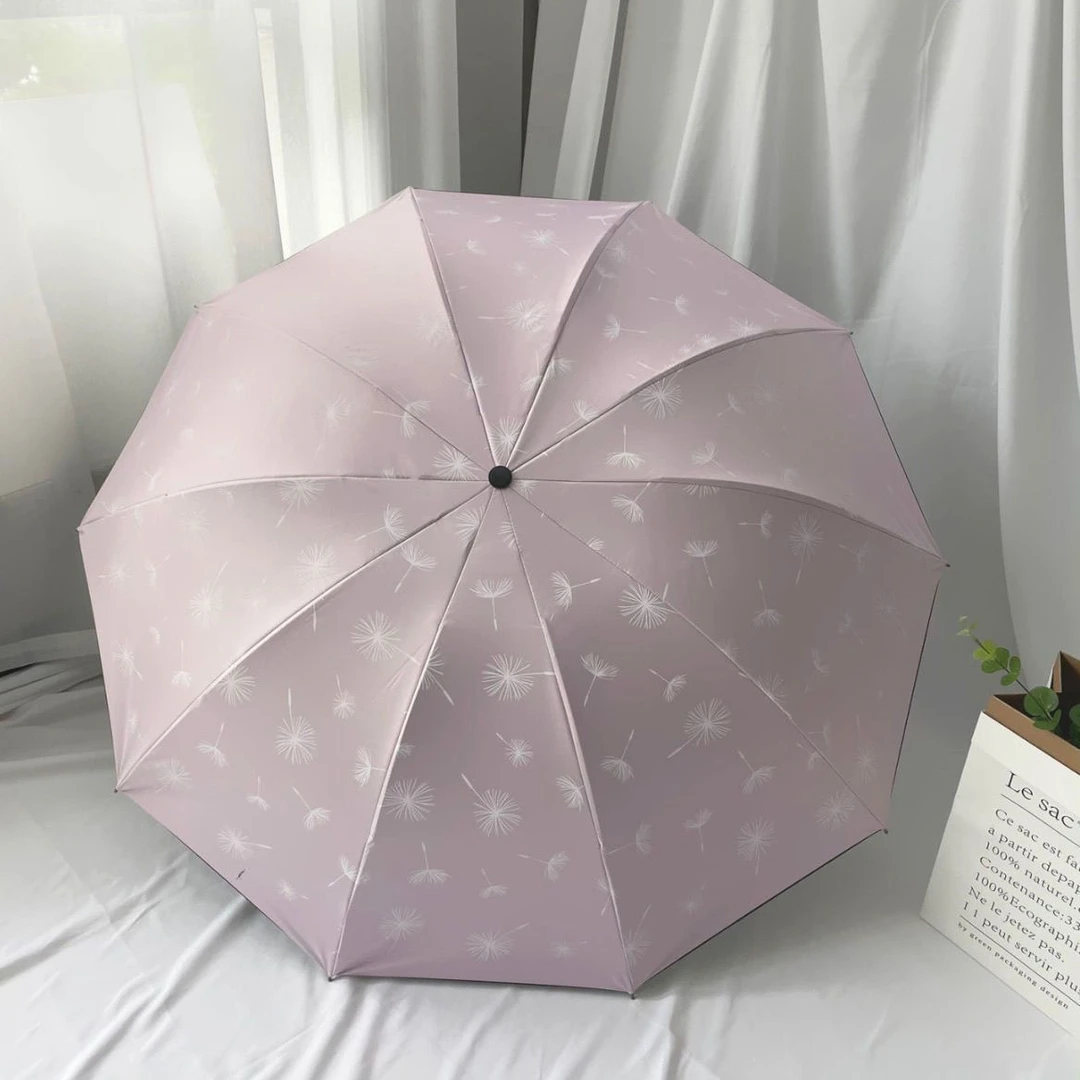 10骨加大雨伞大号黑胶防紫外线太阳伞小清新学生双人伞晴雨两用款