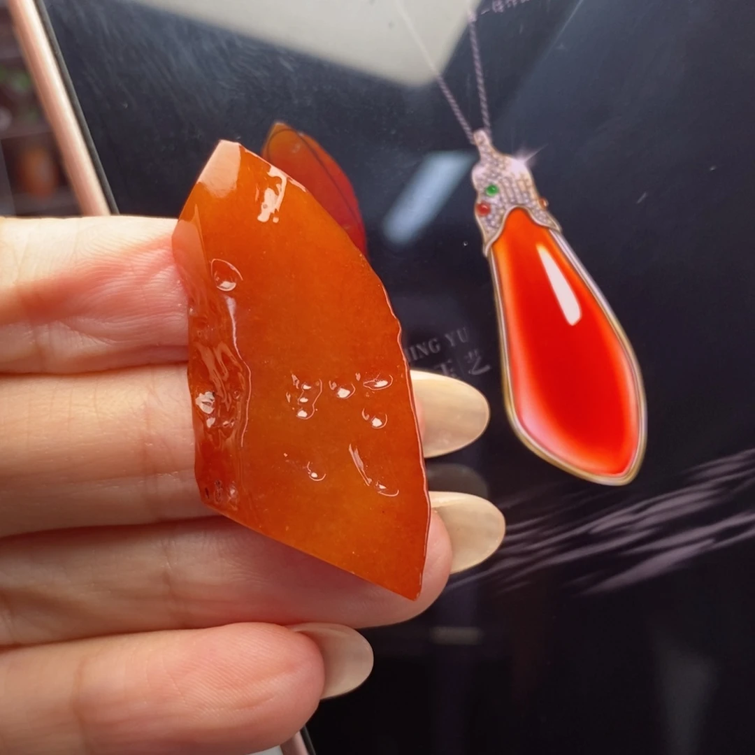 定制翡翠未镶嵌吊坠