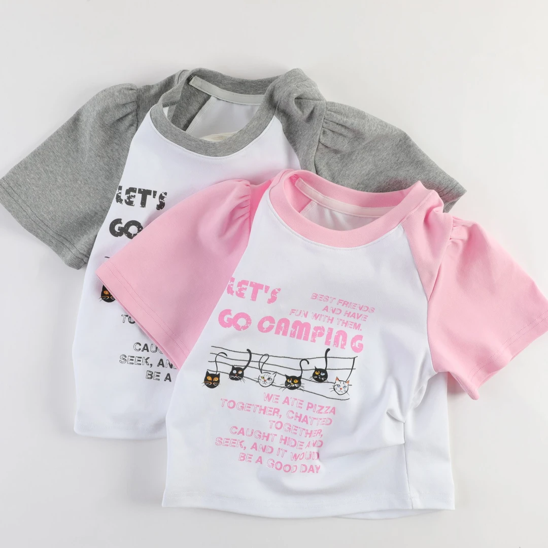 【动感音乐小猫】亲子装乐普小猫纯棉捏折可爱减龄T桖5222001343